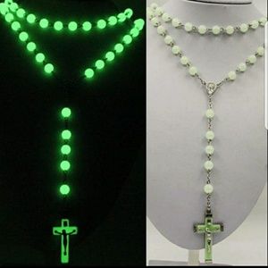 Glow in Dark Plastic Rosary Beads